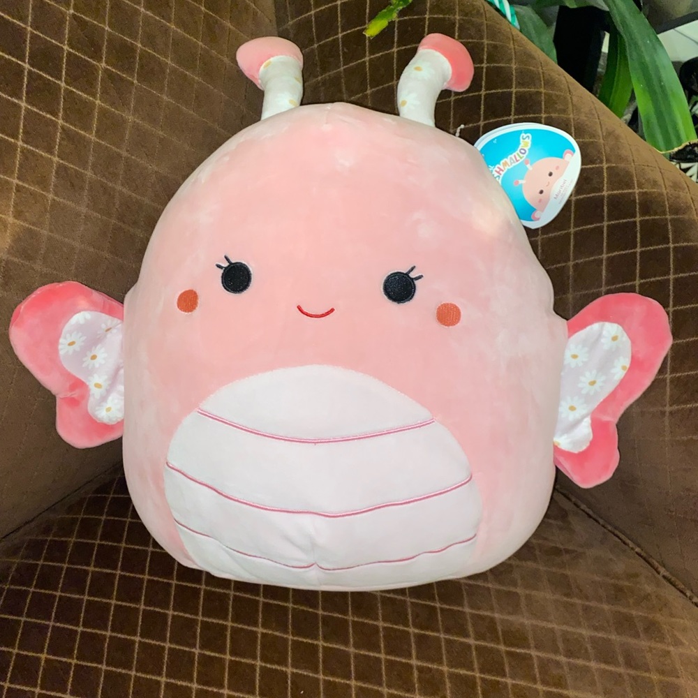 Squishmallow pink butterfly 12” Maribel Easter